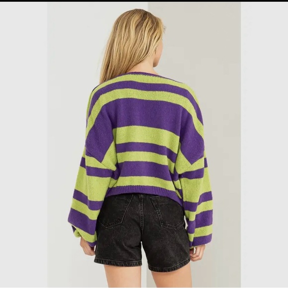 Screaming Green Strange Things Cardigan - Picture 5 of 7